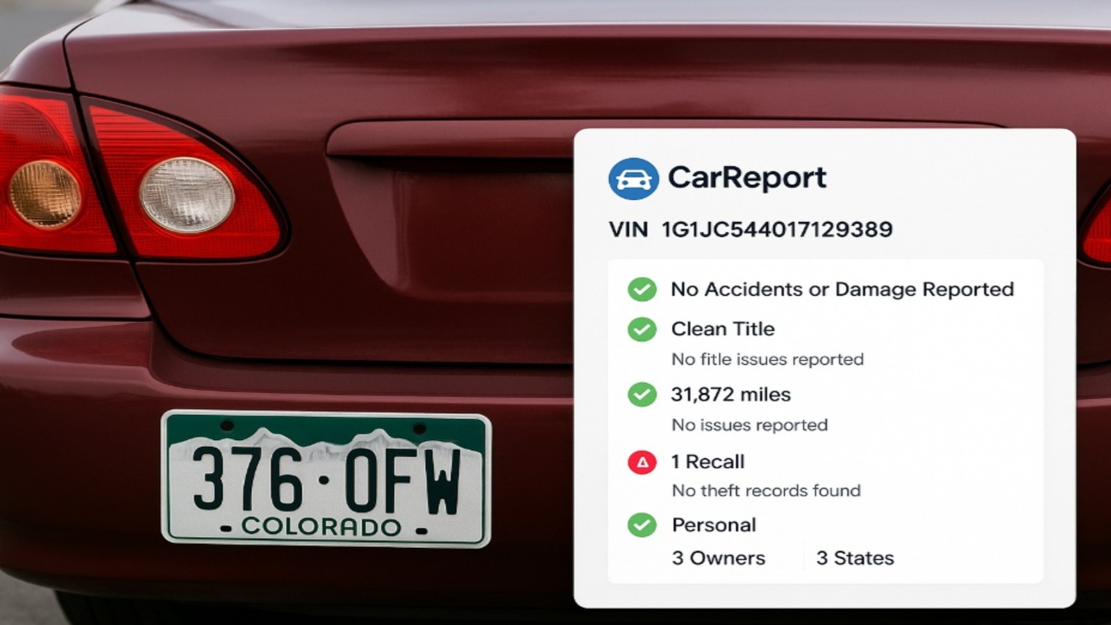Carfax Alternatives for VIN Check in Colorado: Trust CarReport